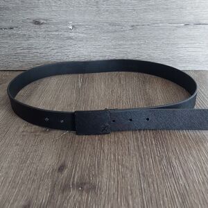 Express Men's Black Faux Leather Belt 34/36